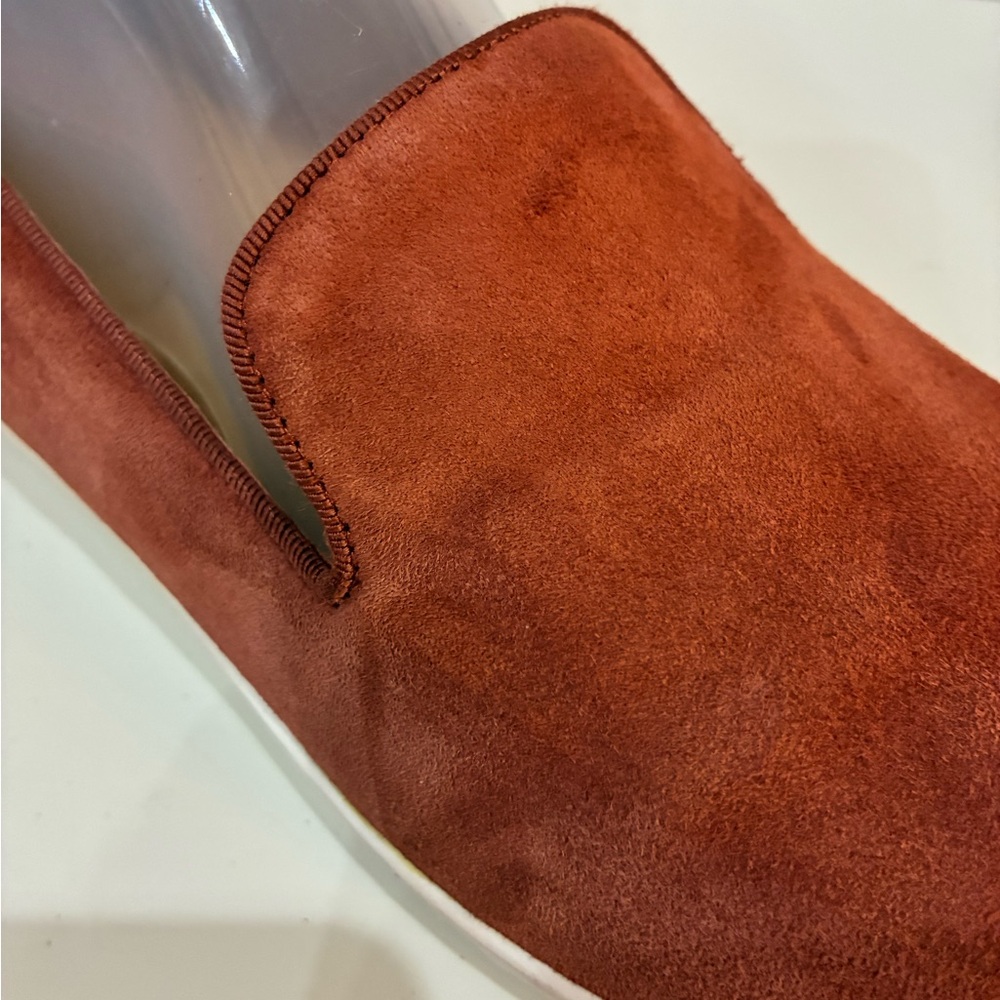 Birdies women’s suede slip-on shoes in a rich burnt orange color, size 10 comfy - Picture 7 of 7